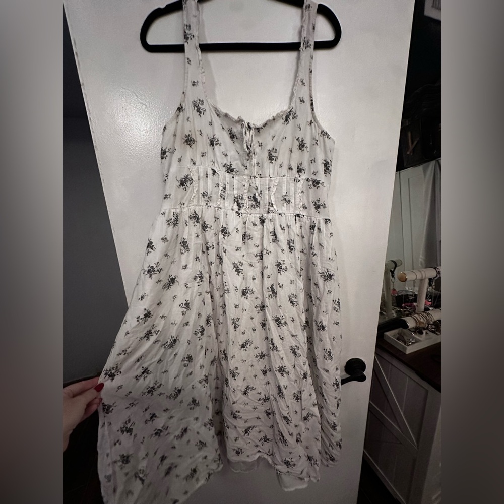 American Eagle Milkmaid Floral Sundress